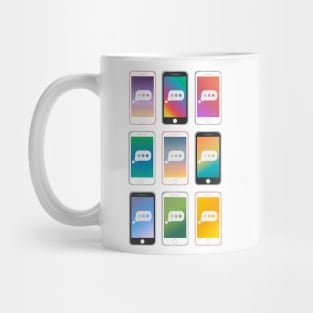 Phone pattern Mug